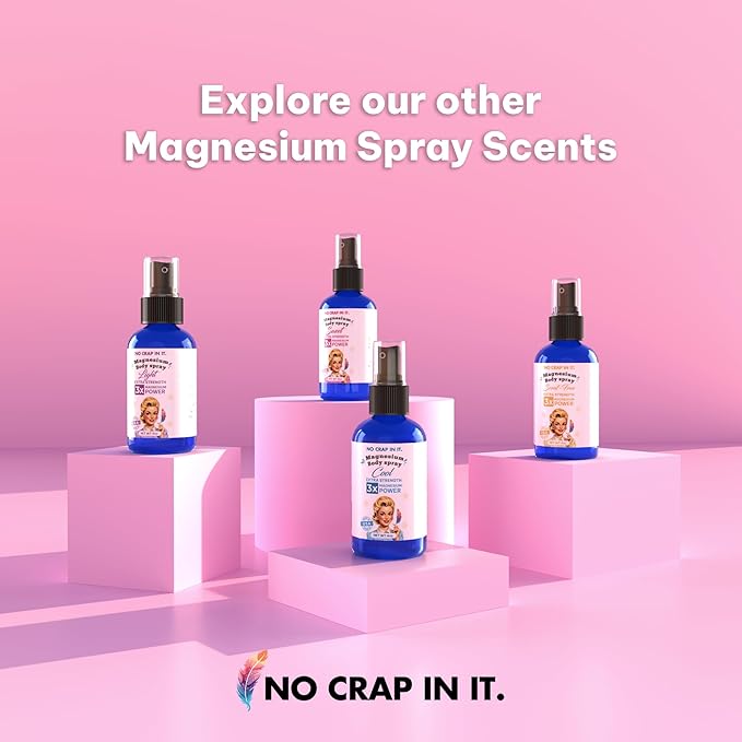 Magnesium Spray, Triple Action!- Spray Your Way to Wellness | Immediate Relief with Our Unique Magnesium Glycinate, Magnesium Citrate, Magnesium Chloride Blend Spray (Light)