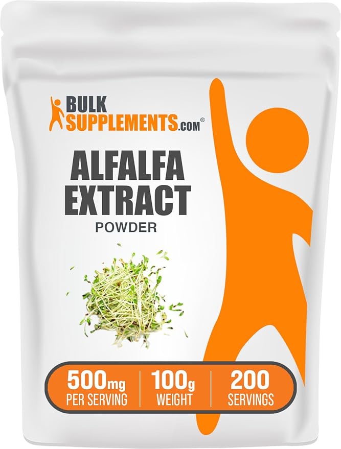 Bulksupplements Alfalfa Extract Powder (100 grams) 83 Servings