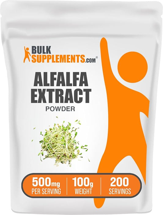 Bulksupplements Alfalfa Extract Powder (100 grams) 83 Servings