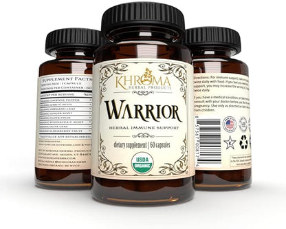 Warrior - Organic Immune System Support - Made with Nature's 8 Most Potent Immunity Defense Herbs