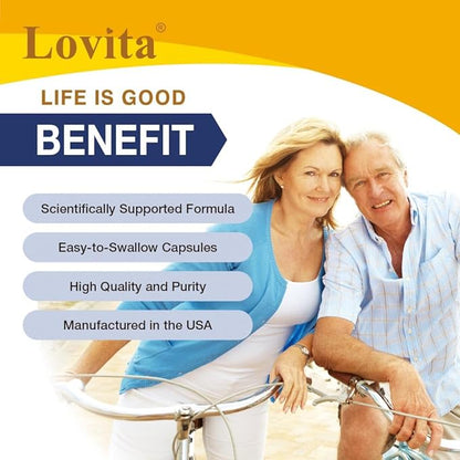 Lovita Vitamin K2 + D3, 400 IU Vegan Vitamin D3 & 120 mcg Vitamin K2 (MK-7), 2 in 1 Formula, Immune Vitamin Complex, Supports Your Heart, Teeth and Immune Function, 30 Vegetarian Capsules (Pack of 3)