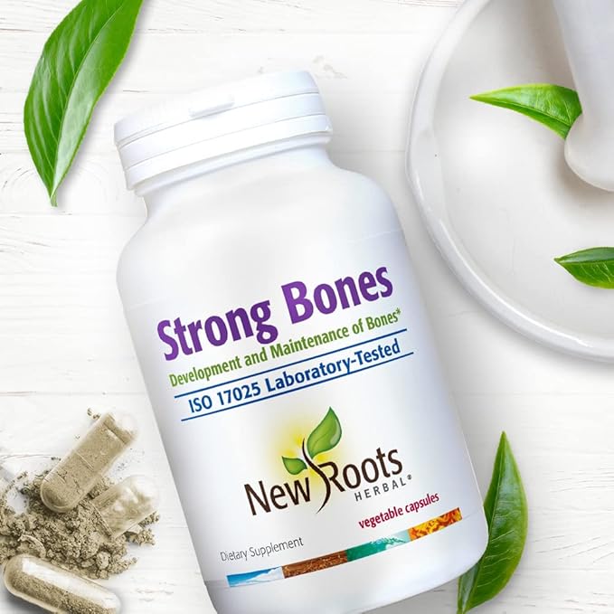 Strong Bone Supplement with Super Blend 22-Ingredients: Glucosamine Sulfate, Calcium, Magnesium, Turmeric, Vitamin D3, B1, K2, B12, Zinc, Enhanced Absorption (180 Veg Caps)