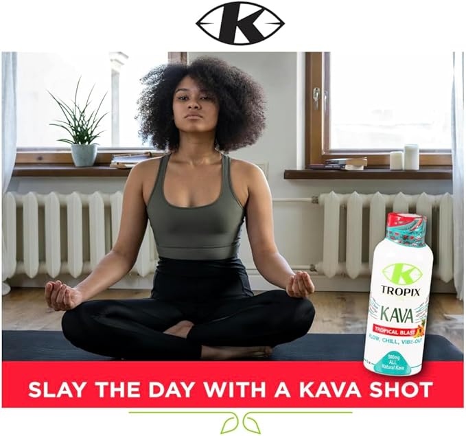 Kava Root Extract Shots, Traditional Pacific Islands Relaxation Drink, Ready-to-Drink Calming Supplement
