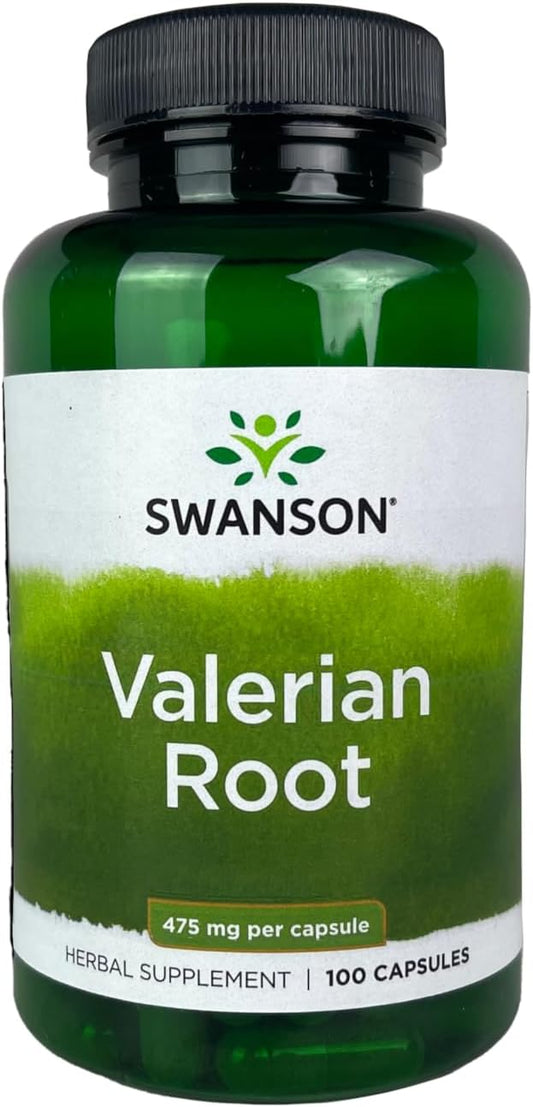 Swanson Valerian Root - Herbal Supplement - Relaxation and Sleep - 100 Capsules, 950mg per Serving
