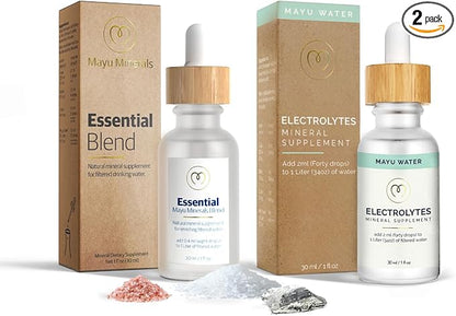 MAYU Essential Blend & Electrolyte Water Drops Minerals Charge Bundle