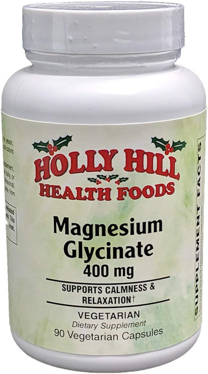 Magnesium Glycinate 400mg, 90 Vegetarian Capsules