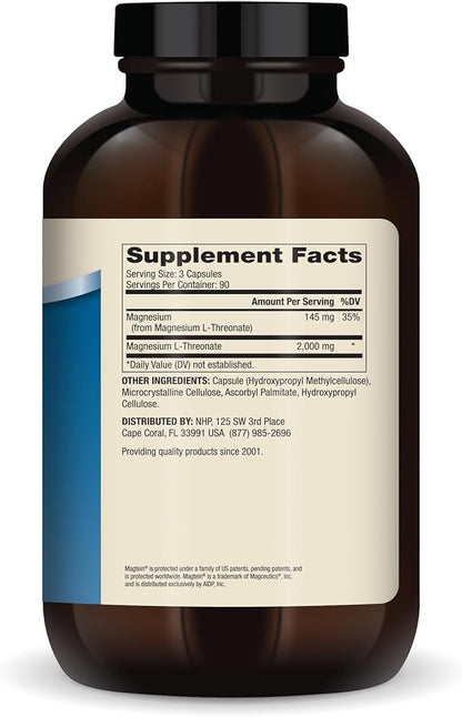 Dr. Mercola Magnesium Advanced - Supports Bone, Joint & Brain Health - Contributes to More Restful Sleep - Non-GMO, Gluten-Free & Soy-Free - 270 Capsules (90 Servings)