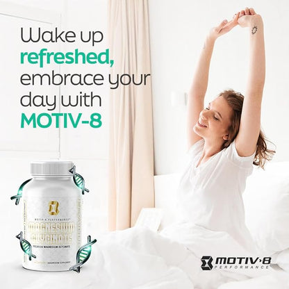 Motiv-8 Magnesium Glycinate, Relaxation, Sleep Support, Mood Elevation, 100% Vegan, 500 mg (180 Veggie Capsule)
