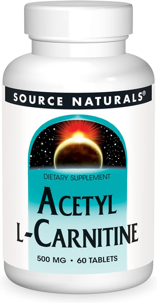 Source Naturals Acetyl L-Carnitine 500mg, 60 Tablets