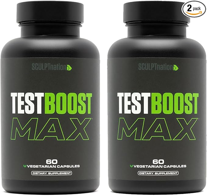 Sculpt Nation - Tribulus Terrestris Supplement with Ashwagandha, Tribulus Extract and American Ginseng Root - 60 Gluten Free Capsules - 2 Pack