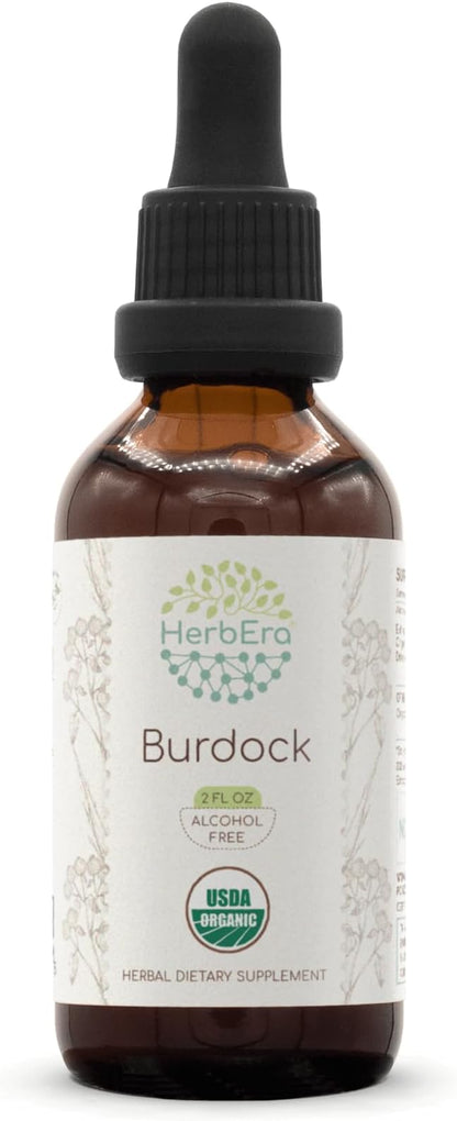 Burdock B60 USDA Organic Tincture | Alcohol-Free Extract, High-Potency Herbal Drops | Certified Organic Burdock (Arctium lappa) Dried Root (2 oz)