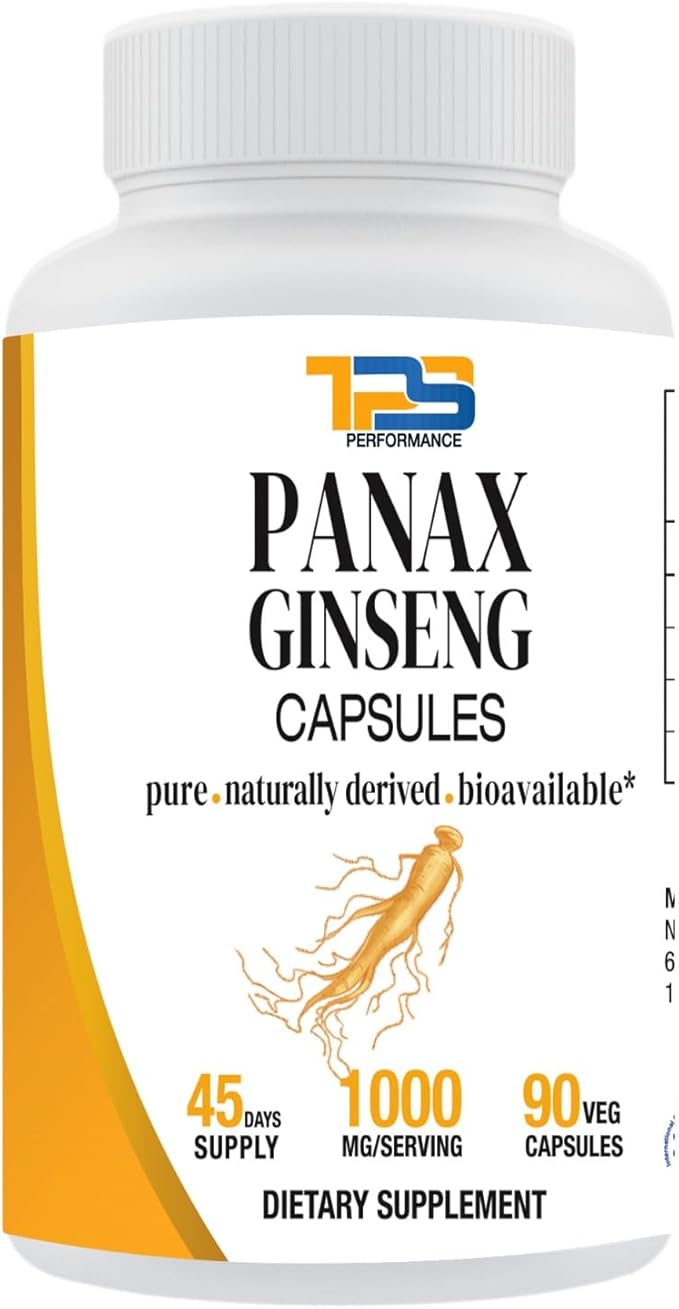 Panax Ginseng | Extra Strength |10% Ginsenosides |1000mg per Serving | 90 Veg Capsules | 45 Days Supply