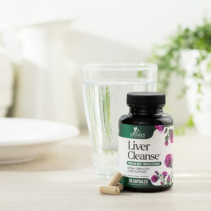 Liver Cleanse Detox & Repair Supplement – 21 Herb Formula with Milk Thistle, Dandelion, Artichoke, Chicory Root & Beet – Natural Liver Support for Detox & Wellness – Non-GMO, Vegan – 60 Capsules