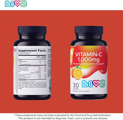 Vitamin C 1000mg Gummies for Adults & Kids