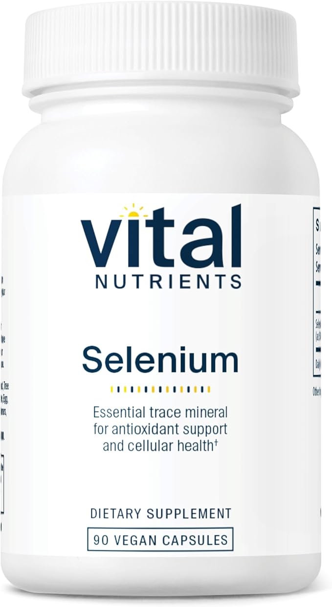 Vital Nutrients - Selenium - Powerful Antioxidant Support - 90 Vegetarian Capsules per Bottle - 200 mcg