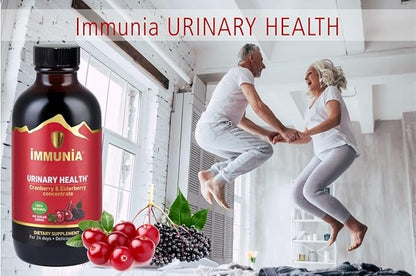 Immunia Urinary Health. Cranberry & Elderberry Concentrate for The Prevention of Urinary Infections. Natural. Delicious. 5 ml/Day. (1-Pack)