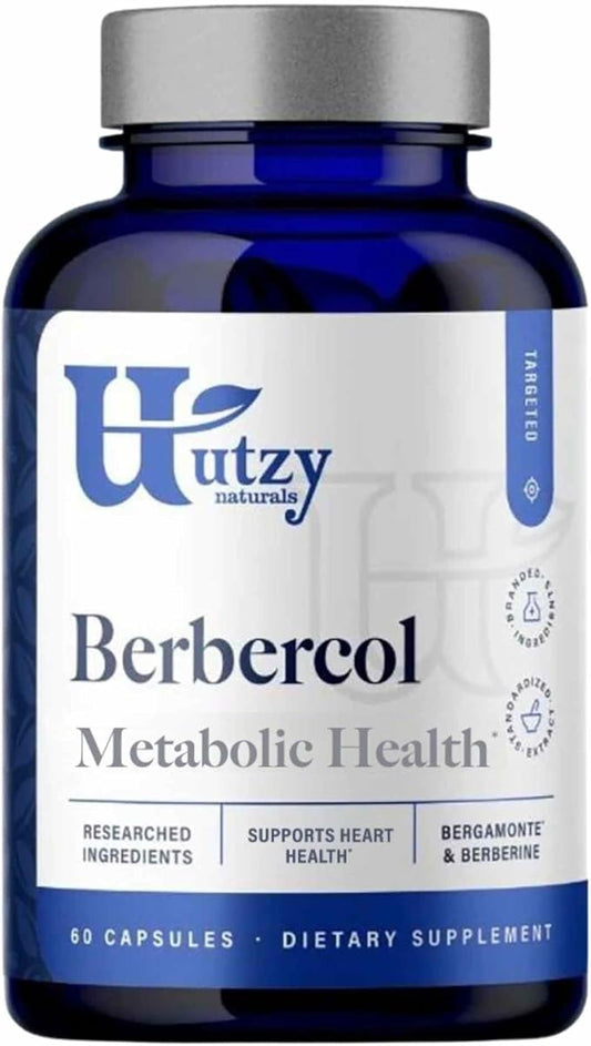 Berbercol | 500mg Citrus Bergamot (as Bergamonte) & Berberine | Naturally Supports Heart Health and More | 60 Capsules