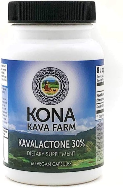 30% Kavalactone Kava Extract Capsules (60 Capsules)