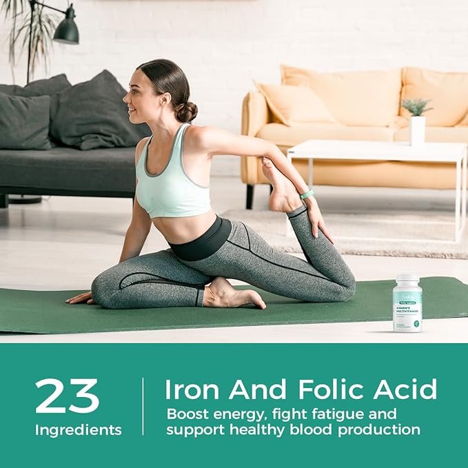 Magnesium Complex Supplement 300mg 90 Capsules and Womens Multivitamins 23 Essential Nutrients 60 Tablets