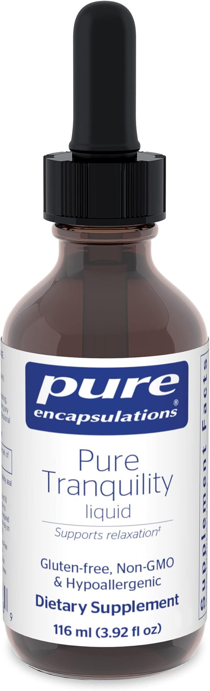 Pure Encapsulations Pure Tranquility Liquid | Hypoallergenic Supplement to Support Relaxation and Moderate Occasional Stress | 3.92 fl. oz.