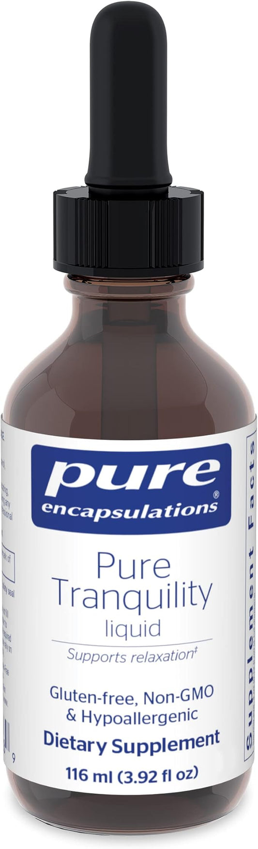 Pure Encapsulations Pure Tranquility Liquid | Hypoallergenic Supplement to Support Relaxation and Moderate Occasional Stress | 3.92 fl. oz.