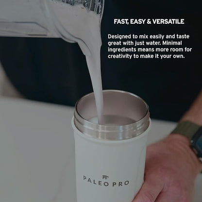 Paleo Pro Beef Protein Powder - Grass Fed Protein Powder Isolate - Pure Animal Based Pastured & Cage-Free | Dairy & Gluten Free, Natural and Clean Proteins for Paleo & Keto - 15 Days Supply (Cacao)
