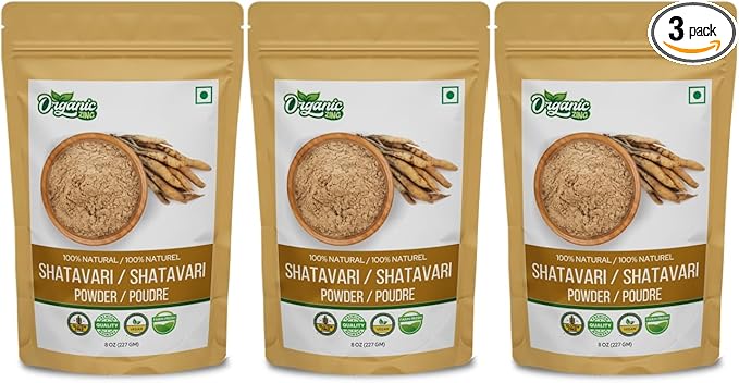 Organic Shatavari Powder Beneficial for Women Health - 8 oz (227g) Pack of 3