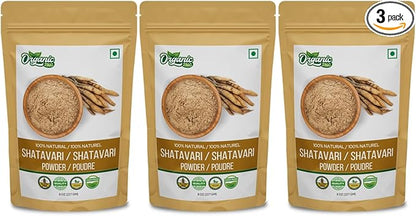 Organic Shatavari Powder Beneficial for Women Health - 8 oz (227g) Pack of 3