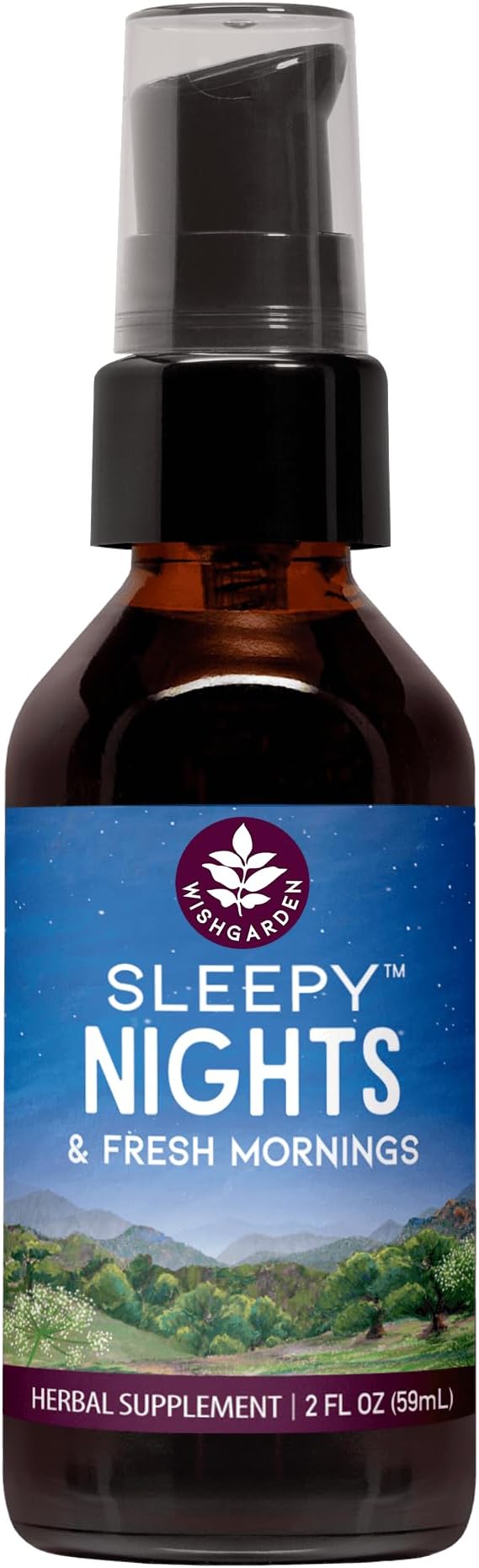 WishGarden Herbs Sleepy Nights Herbal Sleep Support + Serious Relaxer Natural Relaxing Muscle Supplement (2-2oz Bundle)