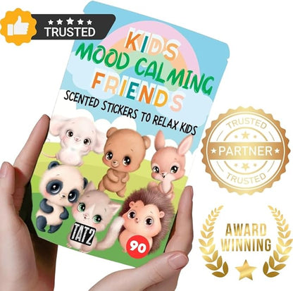 Mood Calming Stickers for Kids/Adults (90 Pack) – All Natural Patches, Chemical and Drug Free, Mood Support for Relaxation