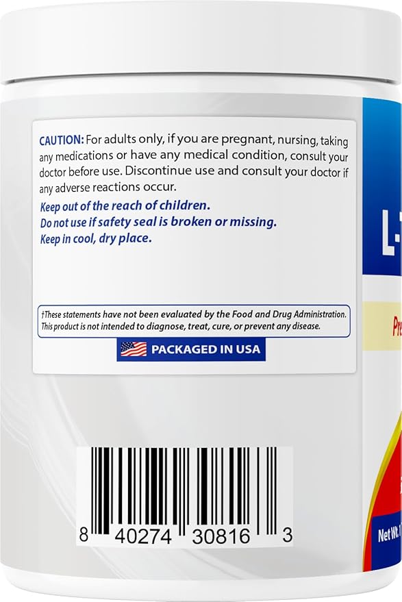 Best Naturals L-Tyrosine Pure Powder 1 Pound