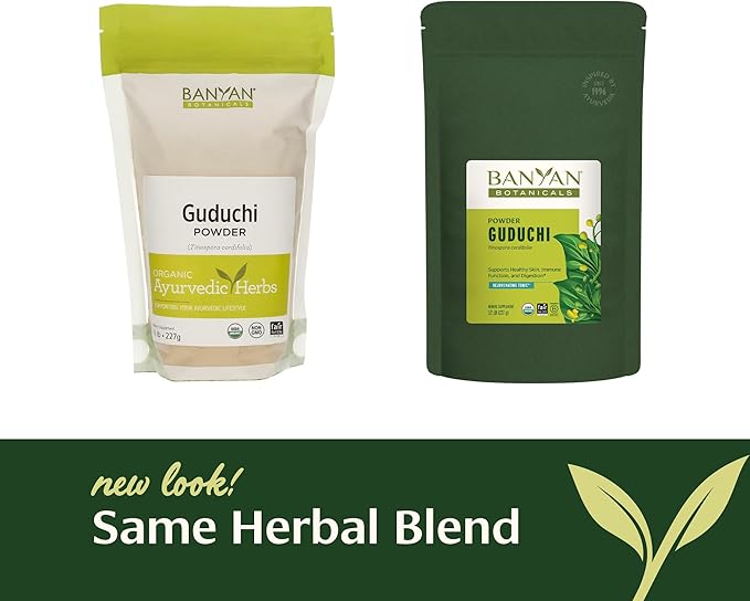 Banyan Botanicals Organic Guduchi Powder – Organic Immune Health Supplement – for Natural Detox, Balanced Digestion & Healthy Skin* – 1/2 lb – Non-GMO Sustainably Sourced Vegan FFL