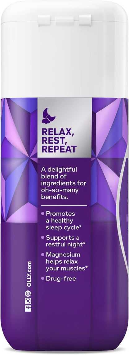 OLLY Ultra Strength Sleep Softgels, 10mg Melatonin, L-Theanine, Chamomile, Magnesium, Lemon Balm, Supports Deep Restful Sleep, Nighttime Sleep Aid, Non Habit-Forming - 60 Count