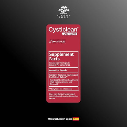 Cranberry PAC Supplement – 240 mg PAC, Sugar-Free – Urinary Tract Infection Support – Most Effective Cranberry Pills for Cystitis & Interstitial Cystitis Relief