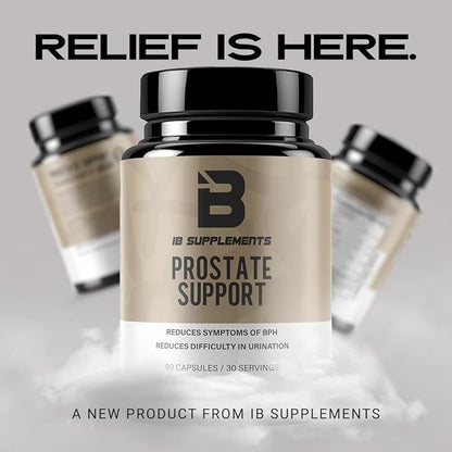 Iron Brothers Supplements - Prostate Health Supplements for Men - Support for Men with Pygeum & Saw Palmetto - Prostate Health, Bladder & Hair Support - Reduce Difficultly in Urination