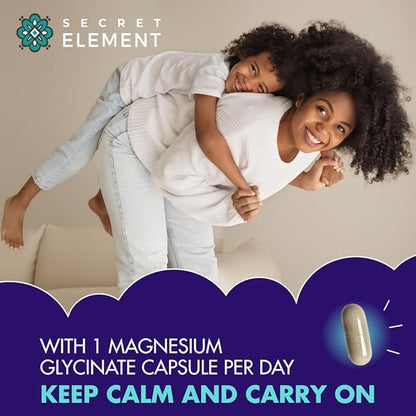 Magnesium Glycinate 500MG Capsules, Magnesium Supplement for Adults & Kids with Kava Kava, High Absorption, Vegan & Non-GMO, 120 Capsules