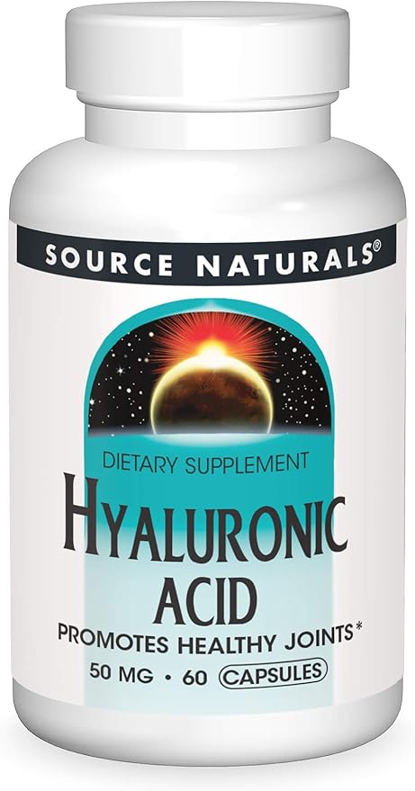Source Naturals Hyaluronic Acid, Promotes Healthy Joints*, 50mg - 60 Capsules