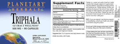 Planetary Herbals Triphala -- 500 mg