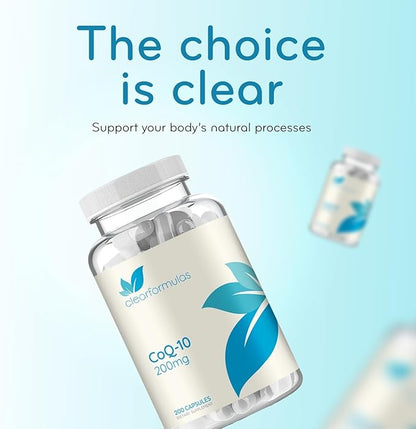 Quick Absorption CoQ10 200mg - Coenzyme Q10 200mg Potent Antioxidant for Heart Energy and Aging Support - High Stability CoQ10 Ubiquinone Capsules - Made in a cGMP US Lab (200 Servings)