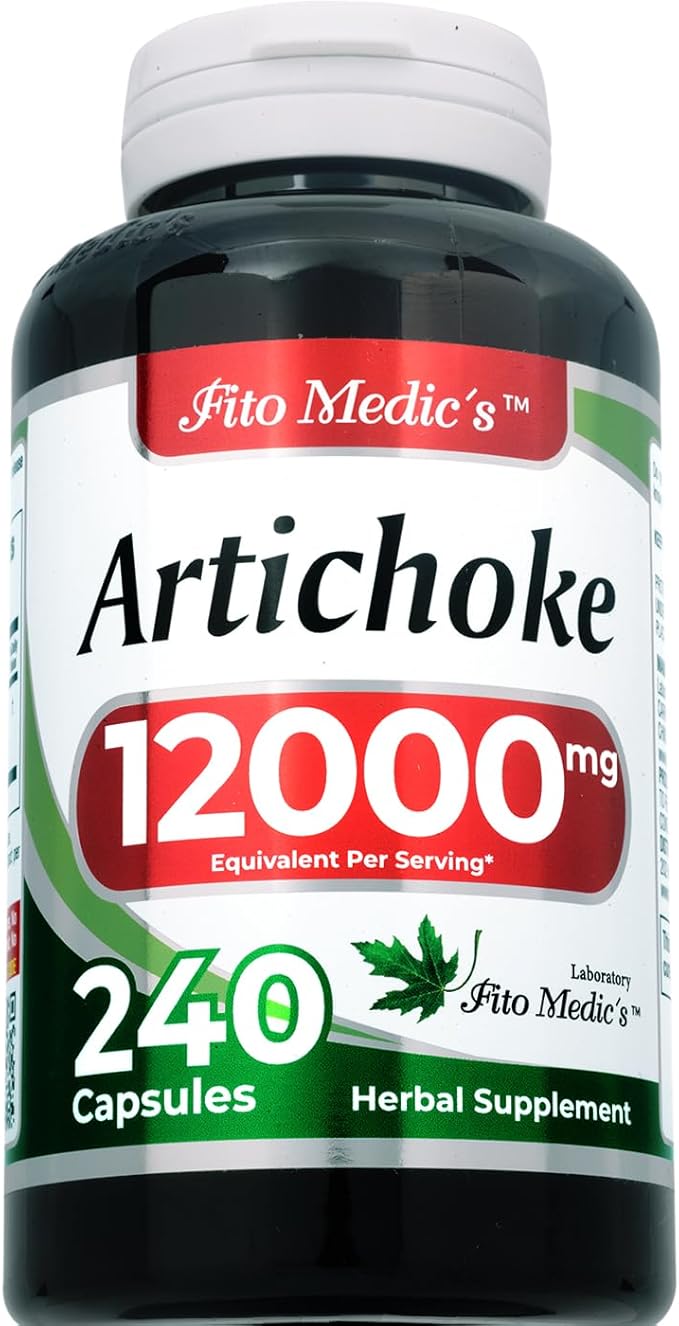 FITO MEDIC'S Lab | Artichoke Extract | Artichoke Extract Capsules |240 Capsules |12000 mg | Artichoke |Artichoke Supplement | alcachofa.