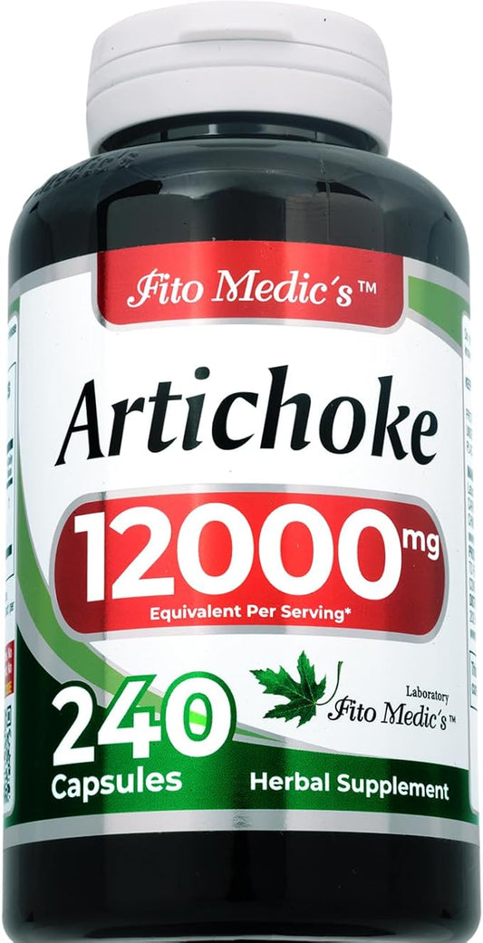 FITO MEDIC'S Lab | Artichoke Extract | Artichoke Extract Capsules |240 Capsules |12000 mg | Artichoke |Artichoke Supplement | alcachofa.