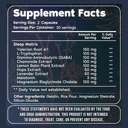 Primal Harvest 2 Pack, Primal Sleep, 120 Capsules with Valerian Root, L-Tryptophan, GABA, Chamomile, and Melatonin 3mg
