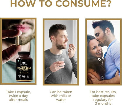 Pure Himalayan Shilajit Wellness 60 Capsules Supplement Men Wome Natural.