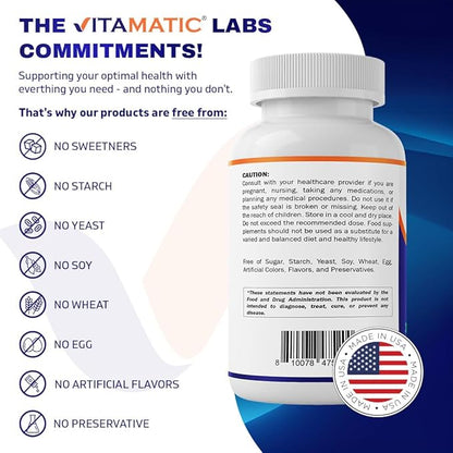 Vitamatic Virgin Coconut Oil Softgels, 3000 mg Per Serving, 60 Servings, 180 Count, Non-GMO, Gluten Free