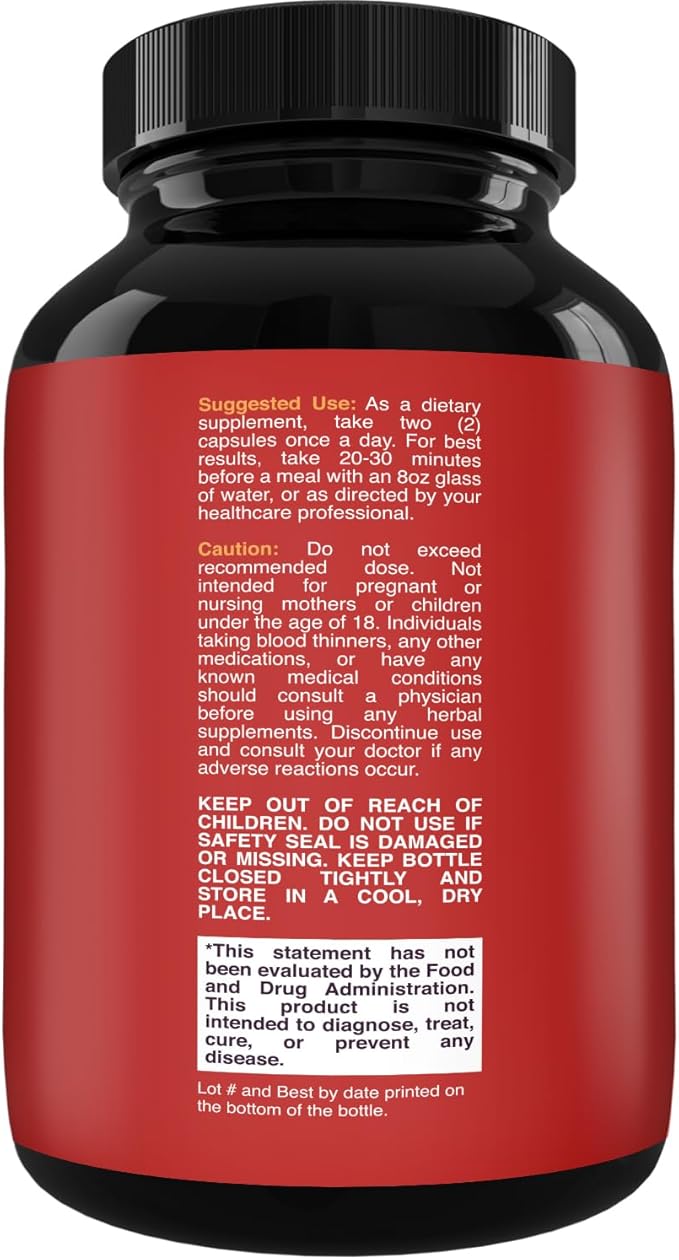Strong Garcinia Cambogia Extract Capsules with 60% HCA - Non-Stimulant Garcinia Cambogia Weight Loss Supplement with Hydroxycitric Acid & Chromium for Balance, Energy & Metabolism Support - 60 Count