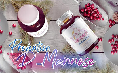 D Mannose Capsules 2000 MG Per Day - With Cranberry Pills for Urinary Tract Infection - Fast-Acting Pills For Bladder Health, UTI, Flush Impurities, d-mannose 4-in-1 Formula for men and women 120CT