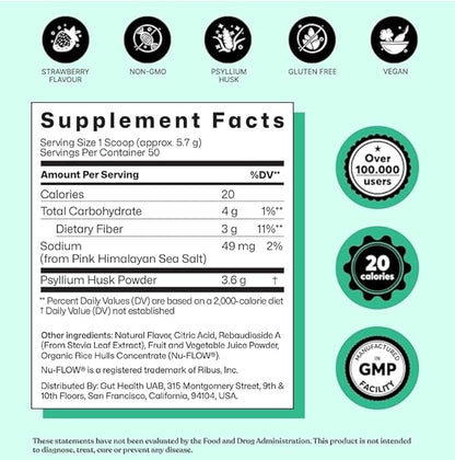 ColonBroom Psyllium Husk Powder (Strawberry, 50 Servings) + Mushroom Complex, Powerful Mushroom Blend with Cordyceps, Reishi, Shiitake, Lion’s Mane Extract for Energy, Immunity (60 Capsules)