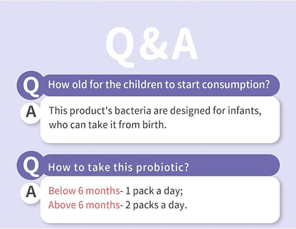 BHK's Baby Probiotic Powder,+ Vitamin D,Reduces Colic,Gas & Spit-ups,Healthy Poops,Reduces Crying & Fussing & Promotes Digestive Comfort,Newborns, Babies & Infants, 30 Sticks