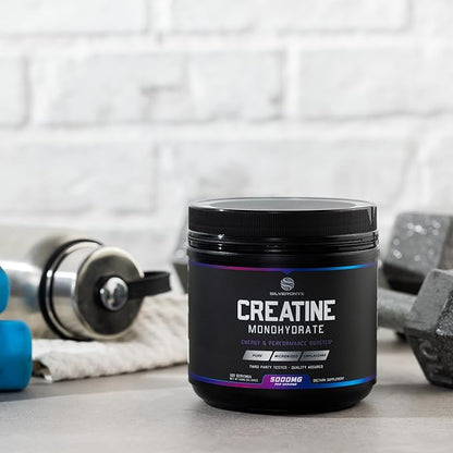 Creatine Powder 5000mg (5g) - Pure Micronized Creatine Monohydrate Supplement Unflavored, Keto Friendly - Creatine Nutritional Supports Muscle Growth & Strength, Vegan, Gluten-Free - 60 Servings