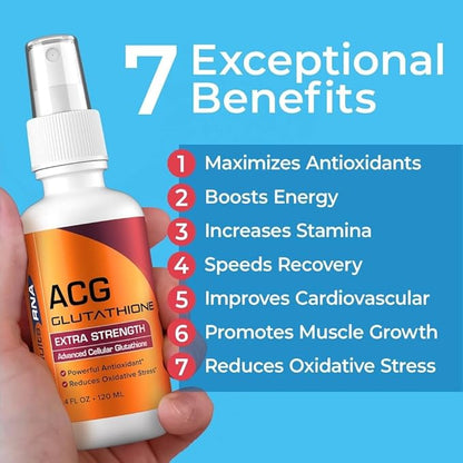 Results RNA - ACG Glutathione Extra Strength Immune Boost – Powerful Antioxidant & Immune Boost Formula in a Great Tasting Spray. Recommended by Doctors Worldwide ( 2 oz )